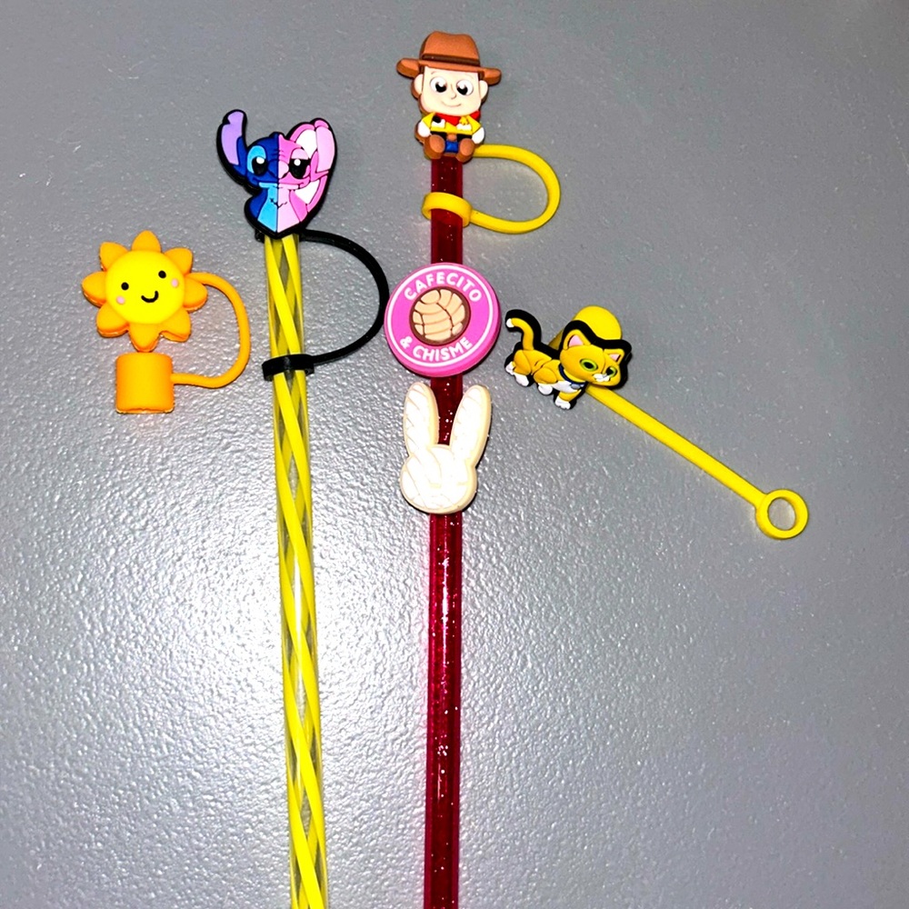Straw charm and topper bundle